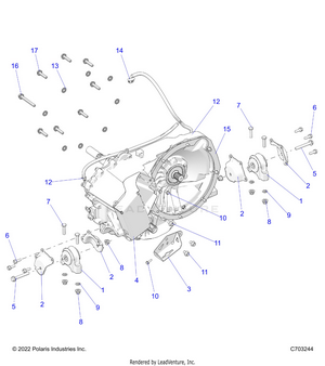 Drive Train, Gearcase, Main, Mounting -  Z24rmc2kah/bh (c703244) Schematic