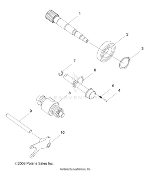 Drive Train, Drum Shift - R13va17aa/ab (49rgrshift09rzr170) Schematic