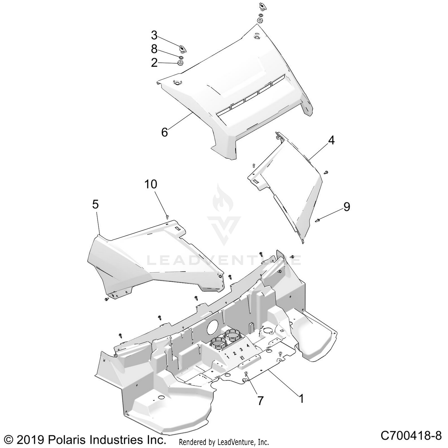 BODY, HOOD - D21BBPD4B4 (C700418-8)