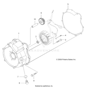 Engine, Magneto Cover - A12tn55aa/az (49atvmagnetocvr09spxp550) Schematic