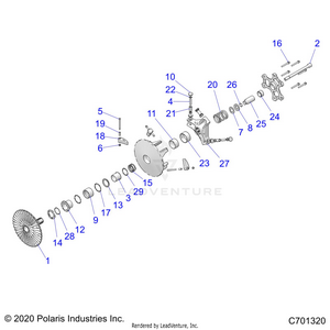Drive Train, Primary Clutch - R21rrj99a9/b9 (c701320) Schematic