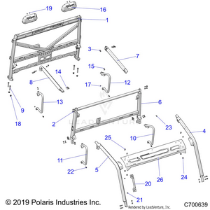 Chassis, Cab Frame - R21rsk99a9/ap/aw/b9/bp/bw (c700639) Schematic
