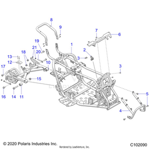 Chassis, Frame Asm And Swingarm - A21hbb07a3/a7/b3/b7 (c102090) Schematic