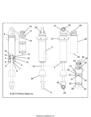Suspension, Front Shock - Z14vh7eaj/eal (49rgrshockfrt7044050) Schematic