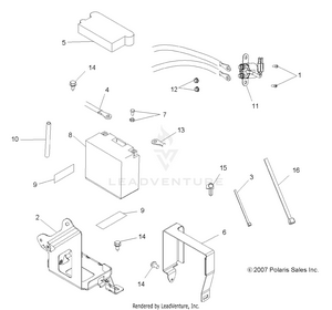 Electrical, Battery - A08lh46aq/ax/az (49atvbattery08sp400) Schematic
