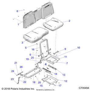 Body, Seat Asm. And Slider - R19rse99n1 (c700494) Schematic