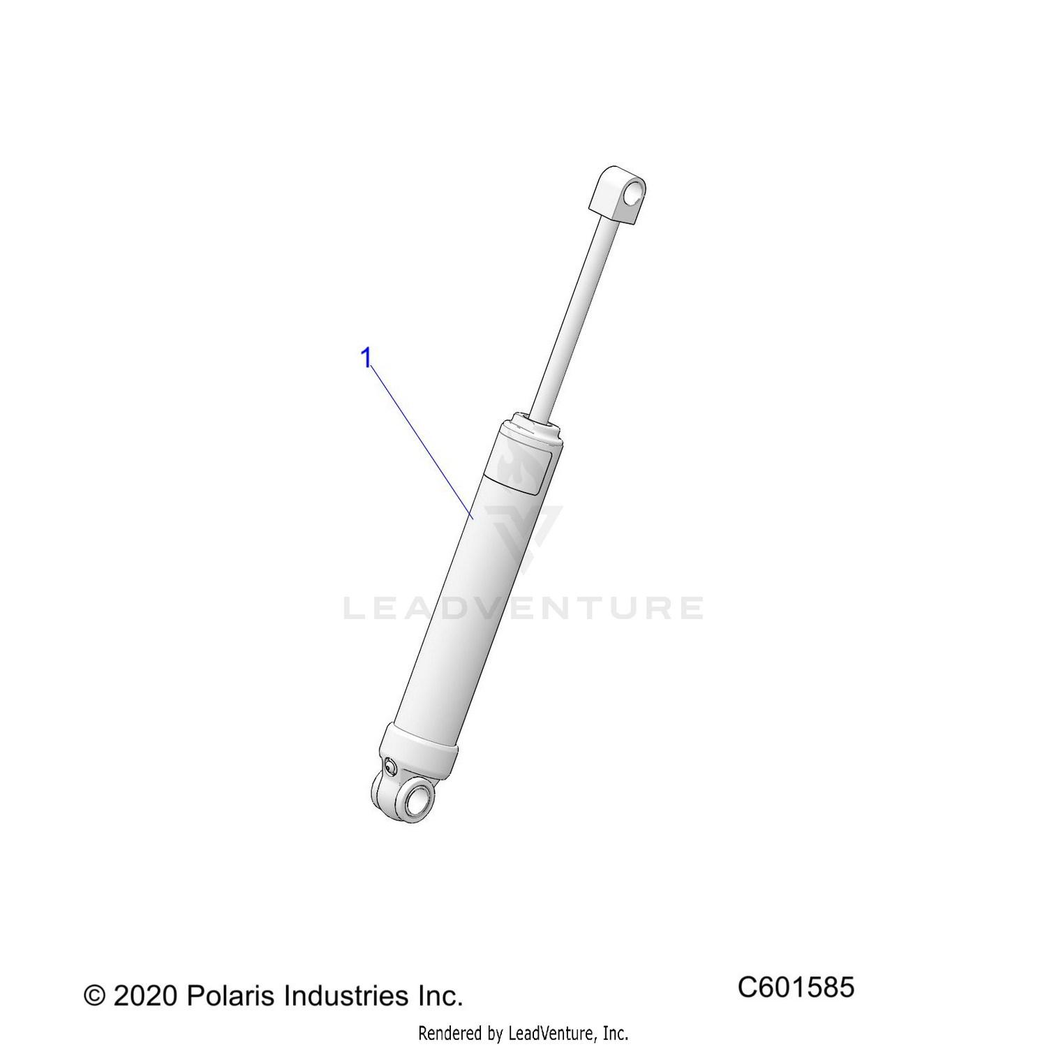 SUSPENSION, SHOCK, REAR TRACK (7045512) - S22CBA5TSL (C601585)