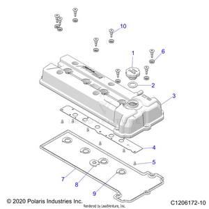 Engine, Valve Cover - Z24rmd2kah/al/bh/bl (c1206172-10) Schematic