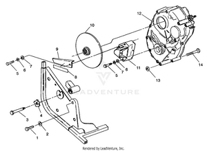 Gearcase/rear Brake Mounting - W937527 (4924072407022a) Schematic