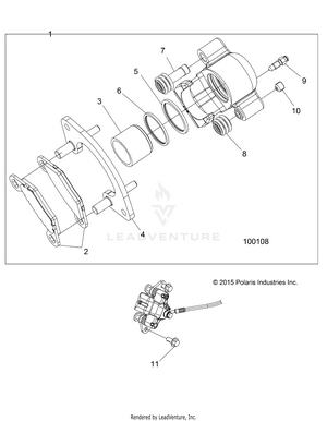 Brakes, Front Caliper - A19sxn85a8 [100108] Schematic