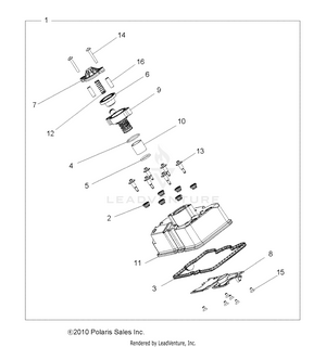 Engine, Valve Cover - A10zx85ak/al/as/at/ax (49atvvalve11spxp850) Schematic