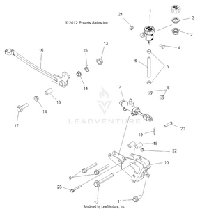 Brakes, Brake Pedal And Master Cylinder - A14zn8efp (49atvbrakefoot13sp850f) Schematic