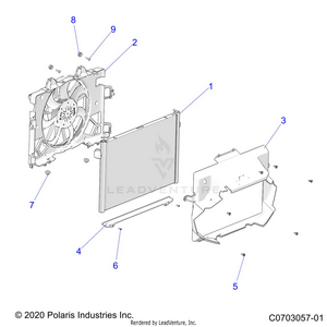 Engine, Cooling, Radiator - Z24rmd2kah/al/bh/bl (c0703057-01) Schematic