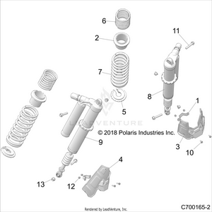 Suspension, Rear Shock Mounting - Z20pal92ag/ap/bg/bp/lg/g92ag/ap/lg (c700165-2) Schematic