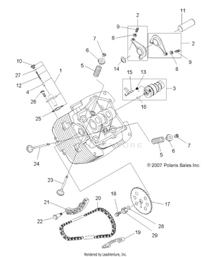 Engine, Valves And Camshaft - A09lh27ax/az (49atvvalve08sp300) Schematic