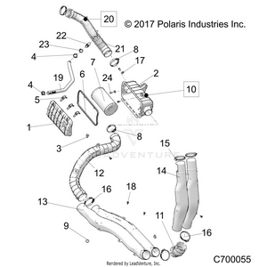 Engine, Air Intake System - R21rrj99a9/b9 (c700055) Schematic