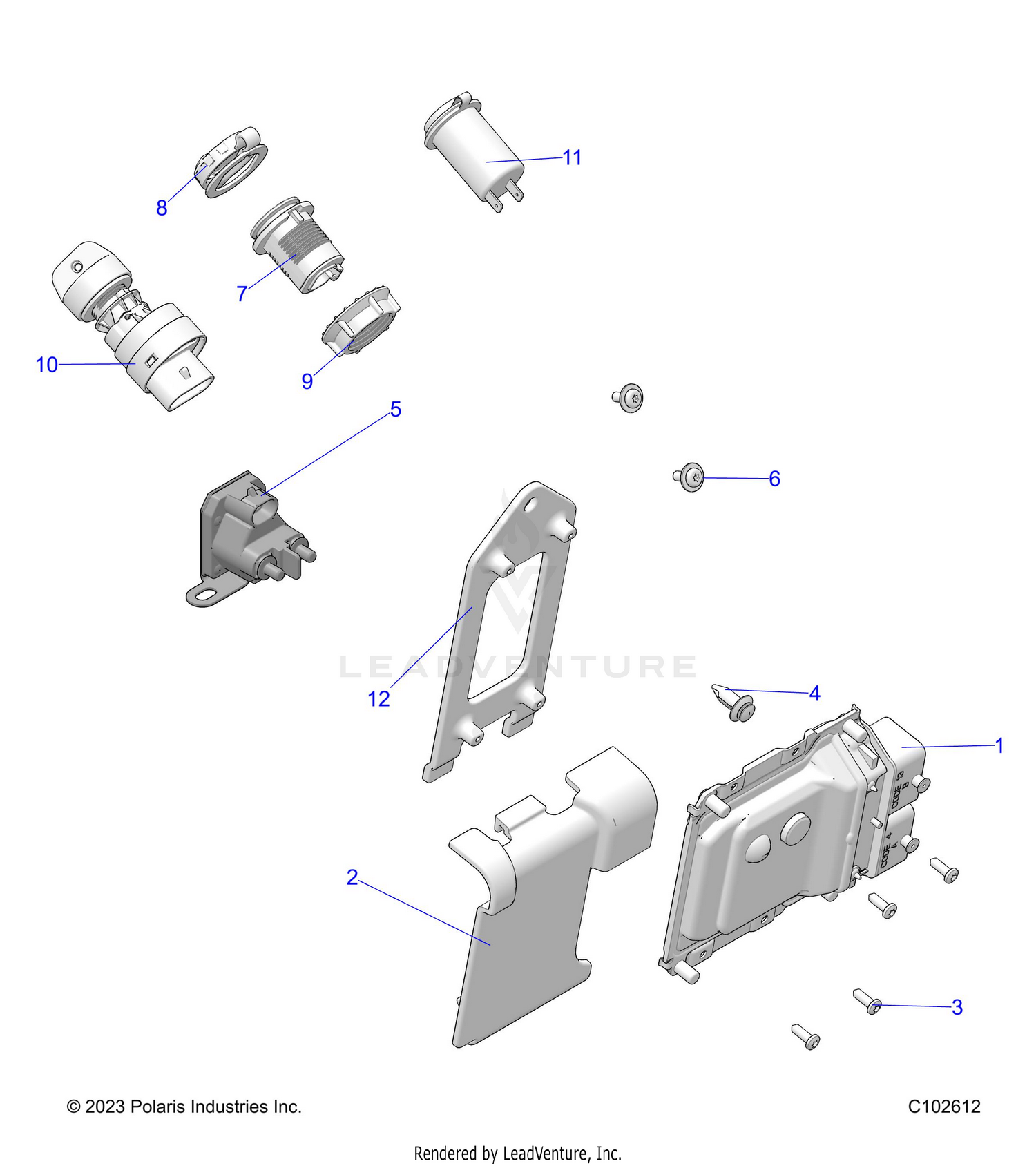 ELECTRICAL, SWITCHES, SENSORS and ECM - A26SDA57A7 (C102612)