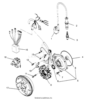 Magneto Assembly Magnum 2x4 W957544 (4926852685d008) Schematic