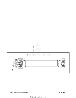 Drive Train, Prop Shaft,rear - Z24rmd2kah/al/bh/bl (703034) Schematic