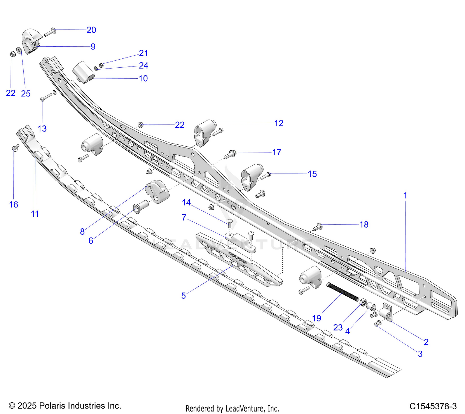 SUSPENSION, RAIL BEAM LH/RH - S26TLC8MS/TLR8MS (C1545378-3)
