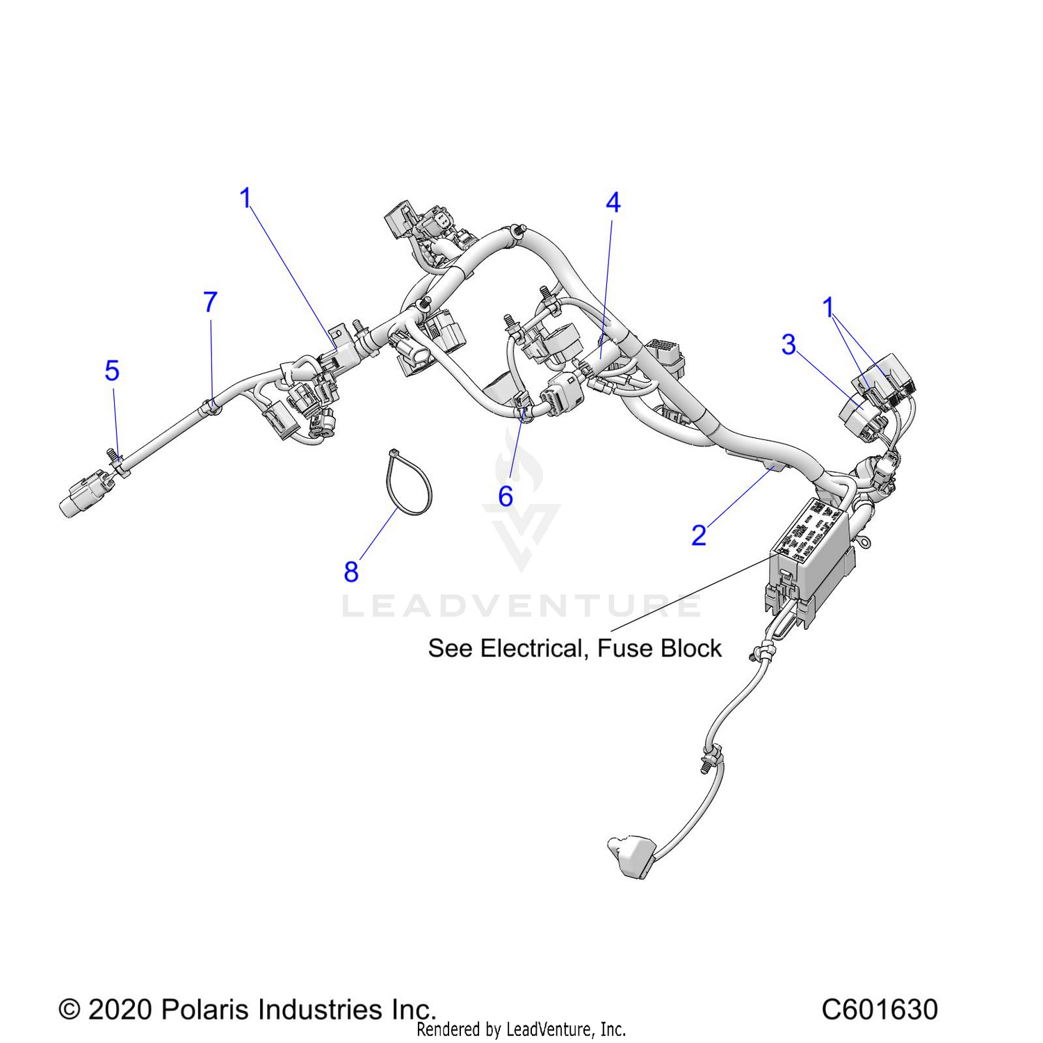 ELECTRICAL, WIRE HARNESS, MAIN - S22TKV6RS ALL OPTIONS (C601630)