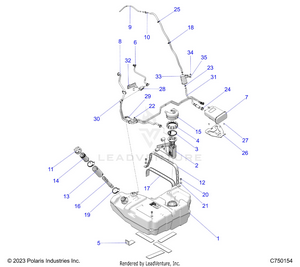 Fuel System, Evap - Z25r4d2kbk/bj/bg/bm (c750154) Schematic