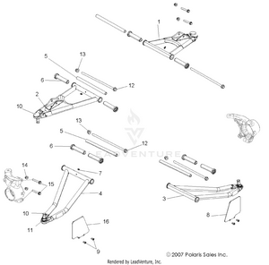 Suspension, Front - R08vh76ad/ag (49rgrsuspfrt08vista) Schematic