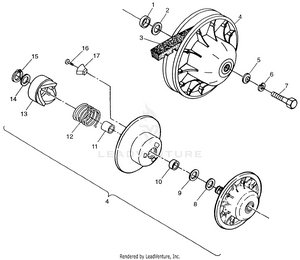 Driven Clutch Magnum 2x4 W97aa42a (4940704070b012) Schematic