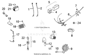 Electrical, Switches, Harness And Indicators - A13fa09aa (49atvelect12sp90) Schematic