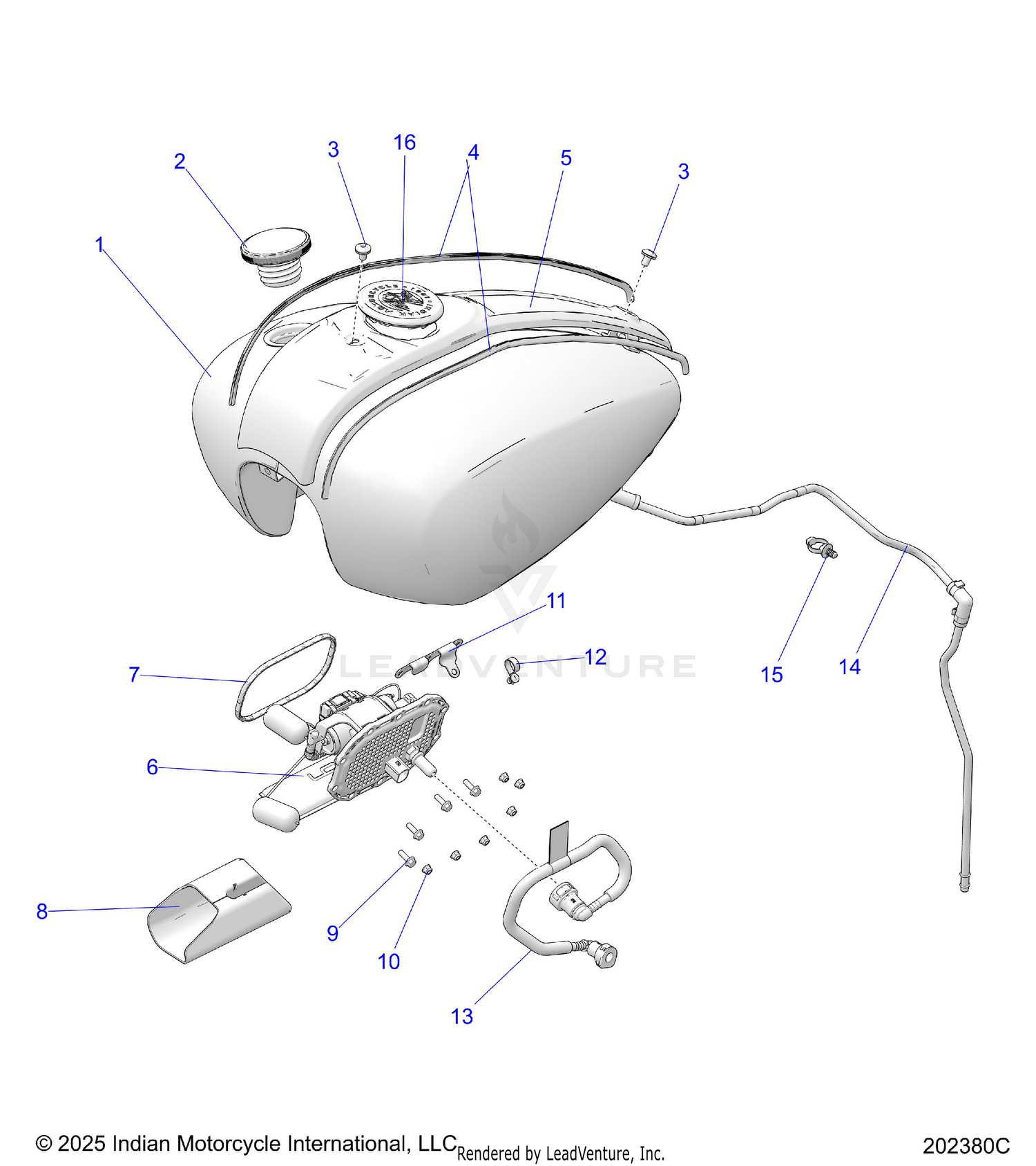 FUEL SYSTEM, FUEL TANK ASM. - N26DBDBH/DBGBH ALL OPTIONS (202380C)