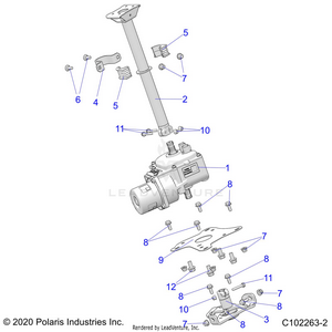 Steering, Steering Post  - A25sxe85a9/am/ap (c102263) Schematic