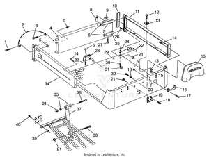 Rear Bed Mounting Magnum 6x6 W968744 And Swedish Magnum 6x6 S968744 (4936073607a008) Schematic