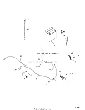 Electrical, Battery - R16rda57a1/b1 (700743) Schematic