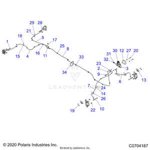 Brakes, Brake Lines And Master Cylinder - G21g4e99nw (c0704187) Schematic