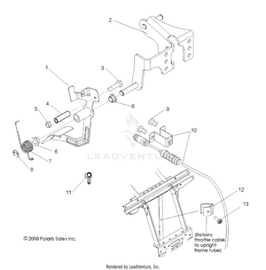 Engine, Throttle Pedal - R10vh76 All Options/vy76az (49rgrthrottlepedal09rzr) Schematic