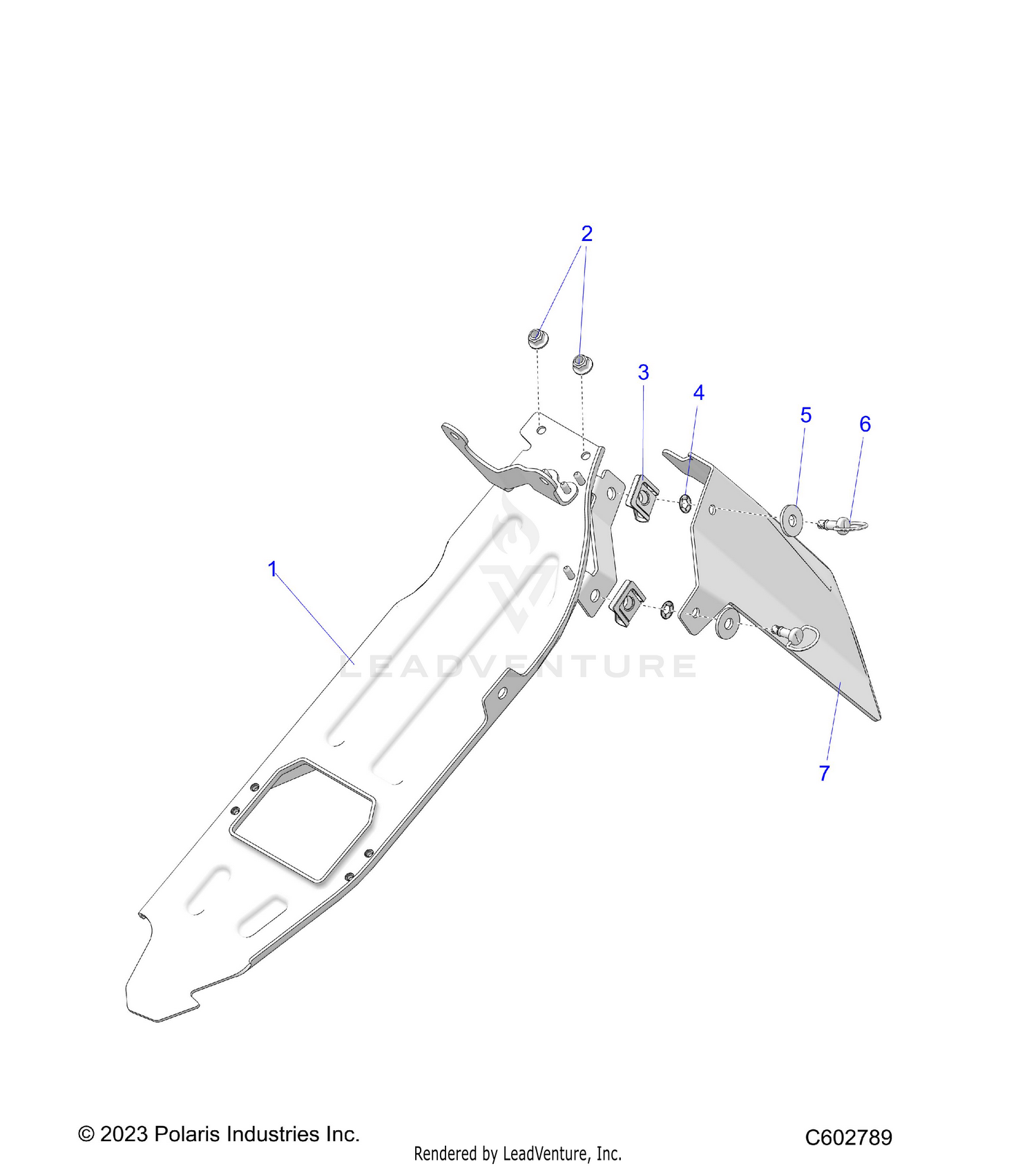 CHASSIS, CLUTCH GUARD ASM. AND SHIELD - S26TLF9FSL (C602789)