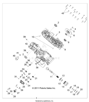 Drive Train, Main Gearcase - R12th76/th7e/tx7e All Options (49rgrgearcase1332961) Schematic