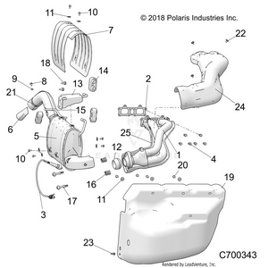Engine, Exhaust System - R21rre99a9/ac/ap/aw/b9/bc/bp/bw (c700343) Schematic