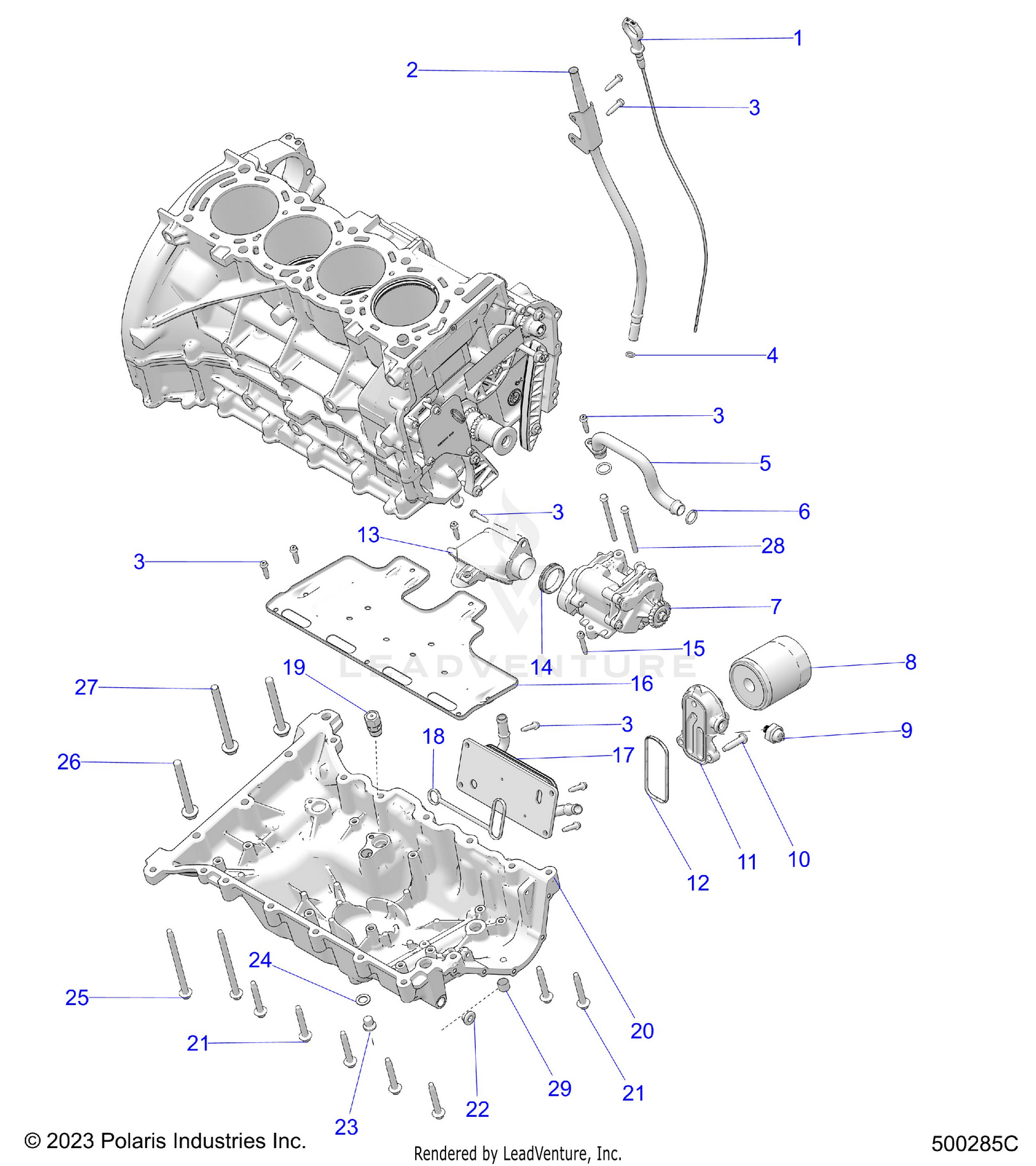 ENGINE, OIL PUMP AND RELATED - T26AAFGB/HB (500285C)