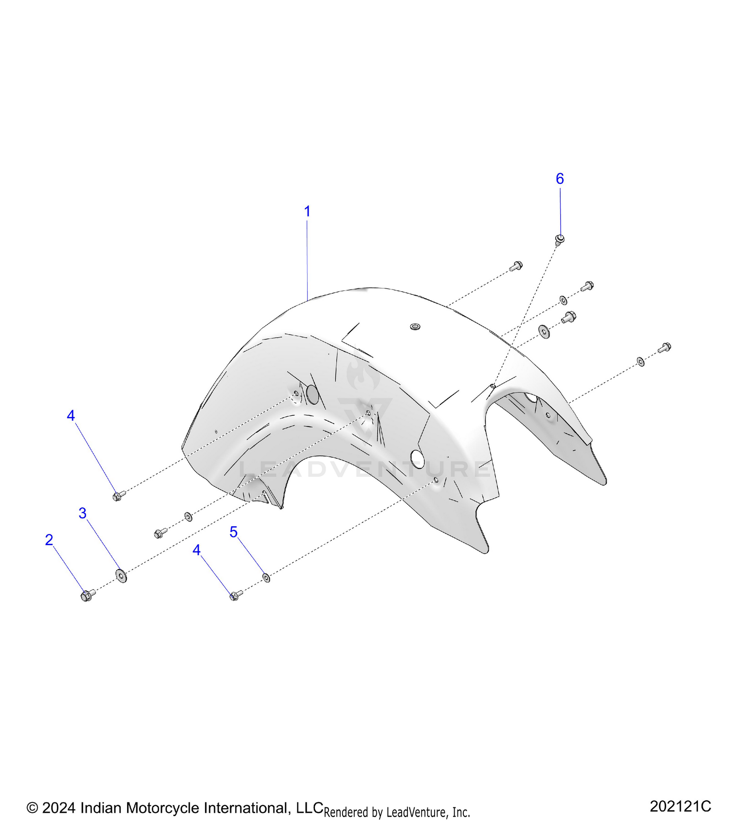 BODY, FENDER, REAR - N26LD4SS/LD6SS ALL OPTIONS (202121C)