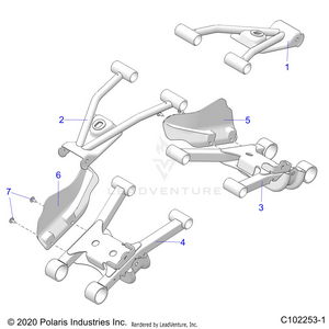 Suspension, Rear Control Arms - A25shy57al/an (c102253-1) Schematic