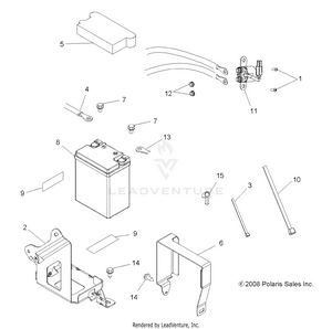 Electrical, Battery - A09lh46aq/ax/az (49atvbattery09sp400) Schematic