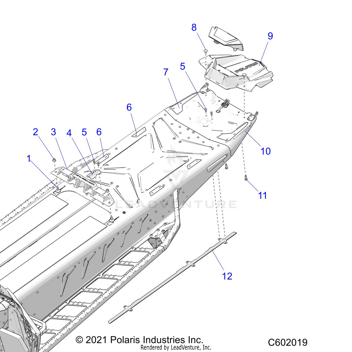 CHASSIS, REAR, MISC. COVERS AND SNOWFLAP - S26TFM8MS (C601998)