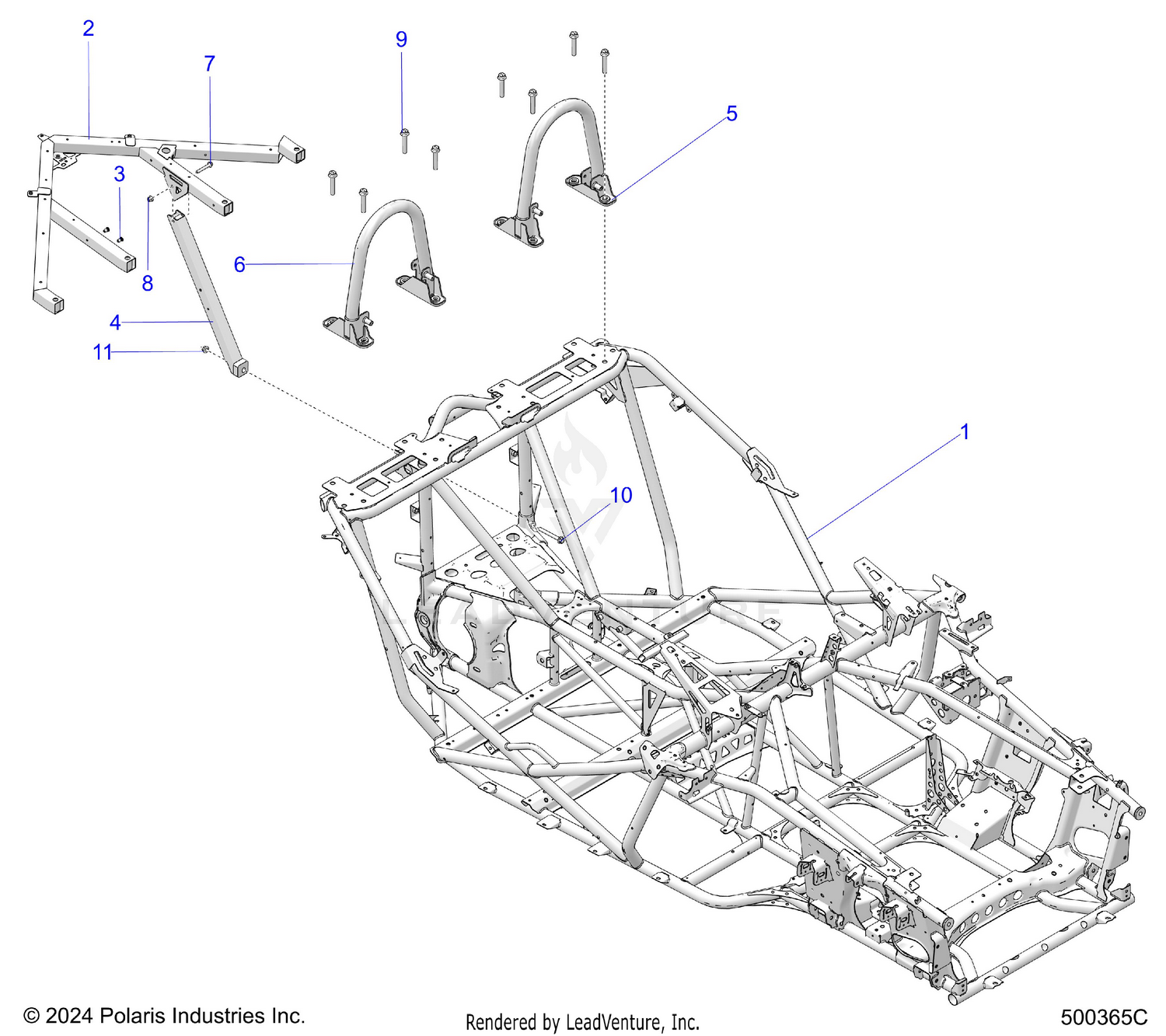 CHASSIS, MAIN, AND REAR ASM. - T26AATGD/HD (500365C)