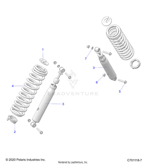 Suspension, Rear Shock Mounting - G23gae99a2 (c701118-7) Schematic