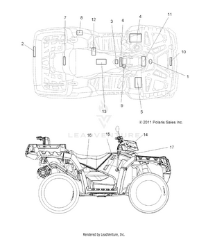 Body, Decals - A14tn55fa (49atvdecal13spx2550i) Schematic