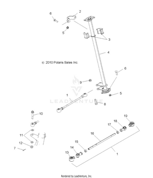Steering, Steering Post - A19sea50b1/b7/seg50b4 [49atvsteering11sp500] Schematic