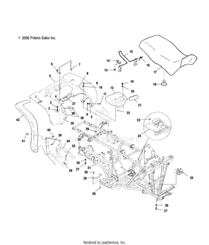 Rear Cab And Seat - A01ch50aa (4964466446a003) Schematic