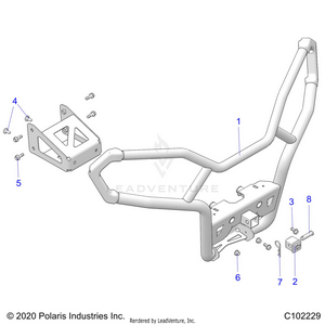Body, Front Bumper, Utility - A21seg57a1/a3/a5 (c102229) Schematic