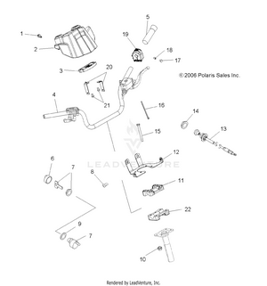 Handlebar And Controls - A07lb27aa/ac/lh27aa/ab/ac/ad/al (49atvhandlebar07hawk) Schematic